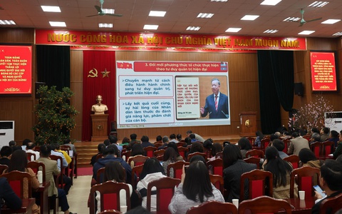 Xã Tiến Thắng học tập, quán triệt và triển khai thực hiện Nghị quyết Đại hội lần thứ XIV của Đảng