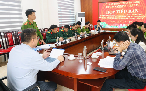 TIỂU BAN BẢO ĐẢM AN NINH TRẬT TỰ VÀ AN TOÀN XÃ HỘI TỔ CHỨC HỌP RÀ SOÁT PHƯƠNG ÁN, PHÂN CÔNG NHIỆM VỤ, BẢO ĐẢM AN NINH, AN TOÀN TRÊN TOÀN ĐỊA BÀN XÃ.