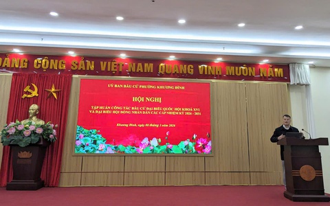 Khương Đình: Tập huấn công tác bầu cử đại biểu Quốc hội khóa XVI và đại biểu Hội đồng nhân dân các cấp nhiệm kỳ 2026–2031