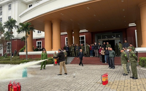 HOÀNG MAI: CHỦ ĐỘNG PHƯƠNG ÁN PHÒNG CHÁY CHỮA CHÁY, BẢO VỆ TUYỆT ĐỐI AN TOÀN KỲ BẦU CỬ ĐẠI BIỂU QUỐC HỘI VÀ HĐND CÁC CẤP