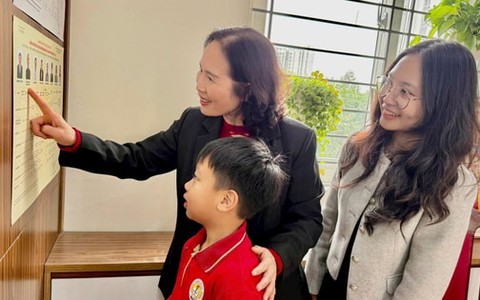 Mỗi mái trường ở Yên Sở góp sức cho ngày bầu cử