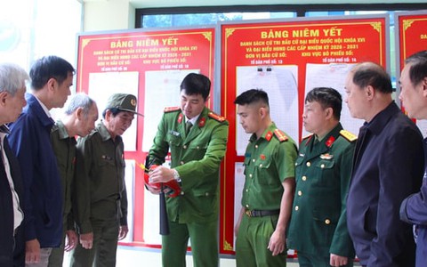 Hà Nội: Bảo đảm an toàn phòng cháy, chữa cháy tại các điểm bầu cử