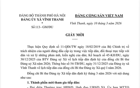 ĐẢNG ỦY XÃ VĨNH THANH