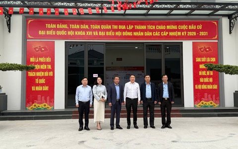 BÍ THƯ ĐẢNG ỦY XÃ SÓC SƠN BÙI BẢO TUẤN KIỂM TRA CÔNG TÁC CHUẨN BỊ BẦU CỬ TẠI CÁC ĐƠN VỊ LỰC LƯỢNG VŨ TRANG