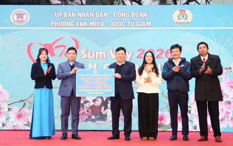 PHƯỜNG VĂN MIẾU - QUỐC TỬ GIÁM CHĂM LO THIẾT THỰC ĐỂ TẤT CẢ ĐOÀN VIÊN, NGƯỜI LAO ĐỘNG VUI ĐÓN TẾT