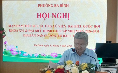 Ba Đình: Mạn đàm tiểu sử người ứng cử, tạo điều kiện để cử tri lựa chọn đại biểu xứng đáng