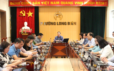 Phường Long Biên họp rà soát công tác chuẩn bị trước Ngày bầu cử