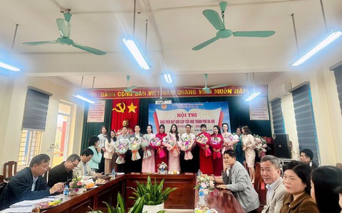 GIÁO VIÊN XÃ BA VÌ THAM GIA HỘI THI GIÁO VIÊN DẠY GIỎI CẤP TIỂU HỌC THÀNH PHỐ HÀ NỘI