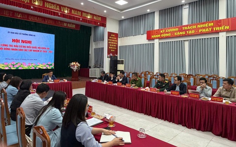 Phường Hồng Hà tổ chức hội nghị giao ban công tác bầu cử đại biểu Quốc hội khóa XVI và đại biểu HĐND các cấp nhiệm kỳ 2026-2031