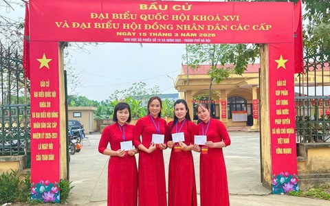 Xã Hưng Đạo hoàn thành bầu cử với 100% cử tri tham gia bỏ phiếu