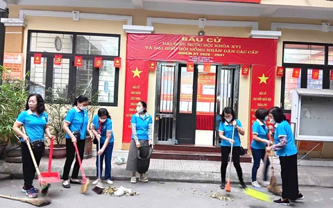 Phường Hà Đông: Đồng loạt tổng vệ sinh môi trường chào mừng ngày bầu cử