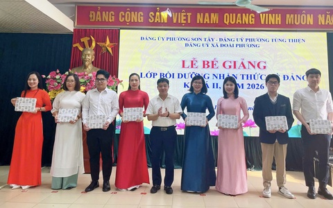 SƠN TÂY: BẾ GIẢNG LỚP LỚP BỒI DƯỠNG NHẬN THỨC VỀ ĐẢNG KHÓA II NĂM 2026
