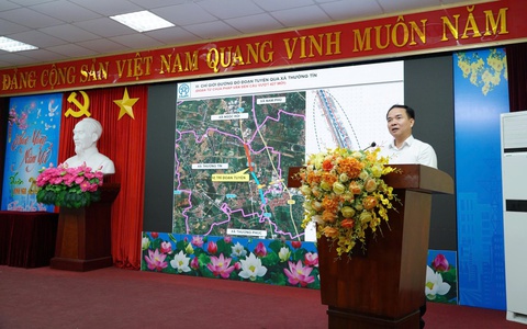 Thường Tín lấy ý kiến Nhân dân phương án tuyến tỷ lệ 1/500 Dự án trục không gian Quốc lộ 1A gắn với chỉnh trang và tái thiết đô thị.