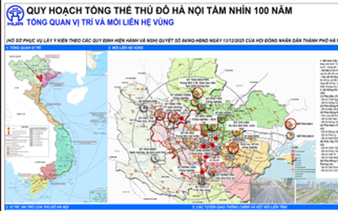  Thông báo lấy ý kiến cộng đồng dân cư đối với 
Quy hoạch tổng thể Thủ đô Hà Nội tầm nhìn 100 năm