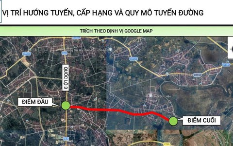 Sắp xây dựng tuyến đường rộng 50m nối hai xã Sóc Sơn và Đa Phúc