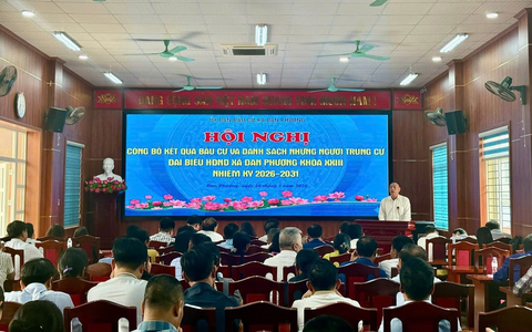 Xã Đan Phượng công bố kết quả bầu cử đại biểu HĐND xã nhiệm kỳ 2026-2031.