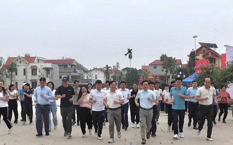 Xã Tiến Thắng kêu gọi mỗi người dân luyện tập ít nhất một môn thể thao