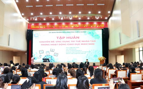 Kiến Hưng tập huấn ứng dụng AI trong giáo dục mầm non