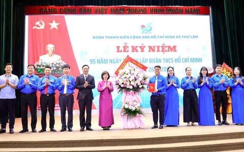 ĐOÀN TNCS HỒ CHÍ MINH XÃ THƯ LÂM LONG TRỌNG TỔ CHỨC LỄ KỶ NIỆM 95 NĂM NGÀY THÀNH LẬP ĐOÀN TNCS HỒ CHÍ MINH