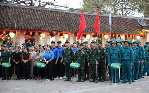Phường Tây Tựu tổ chức Lễ ra quân mô hình tháng 3 “Con đường quân dân”