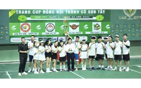 SÔI NỔI GIẢI PICKLEBALL TRANH CÚP ĐỒNG ĐỘI THÀNH CỔ SƠN TÂY NĂM 2026