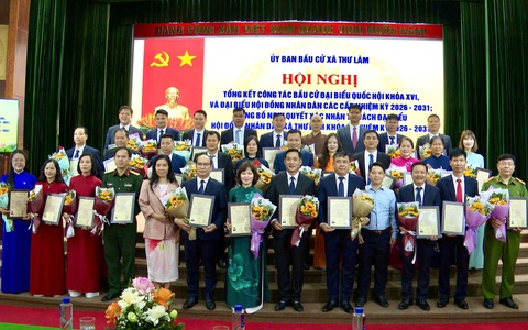 XÃ THƯ LÂM TỔ CHỨC HỘI NGHỊ TỔNG KẾT CÔNG TÁC BẦU CỬ ĐẠI BIỂU QUỐC HỘI KHÓA XVI VÀ ĐẠI BIỂU HĐND CÁC CẤP NHIỆM KỲ 2026–2031