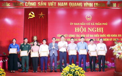 Trần Phú tổ chức hội nghị tổng kết công tác bầu cử đại biểu Quốc hội khóa XVI và đại biểu Hội đồng nhân dân (HĐND) các cấp nhiệm kỳ 2026–2031