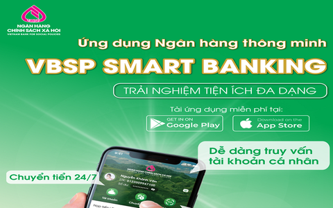 NHIỀU TIỆN ÍCH MỚI TRÊN ỨNG DỤNG VBSP SMARTBANKING