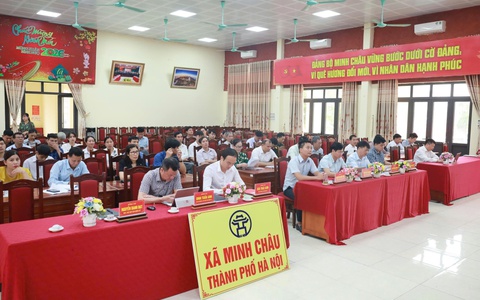 Xã Minh Châu tham gia học tập, quán triệt Nghị quyết về phát triển Thủ đô trong kỷ nguyên mới