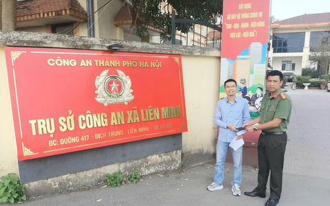 Lan tỏa nghĩa cử cao đẹp “Nhặt được của rơi – Trả lại người mất” tại xã Liên Minh, Hà Nội