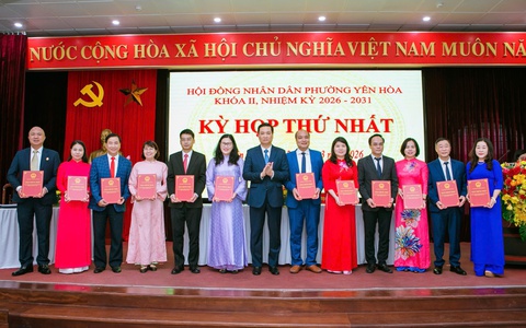 Khai mạc Kỳ họp thứ Nhất HĐND phường Yên Hòa khóa II, nhiệm kỳ 2026 - 2031
