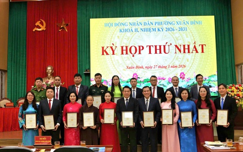 HĐND phường Xuân Đỉnh bầu các chức danh chủ chốt tại Kỳ họp thứ I nhiệm kỳ 2026–2031