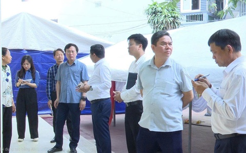 Ủy ban bầu cử xã Tây Phương kiểm tra công tác bầu cử tại các đơn vị bầu cử trên địa bàn xã