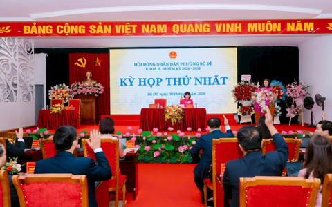 Kỳ họp thứ nhất Hội đồng nhân dân phường Bồ Đề, nhiệm kỳ 2026-2031: Kiện toàn tổ chức, sẵn sàng nhiệm kỳ mới