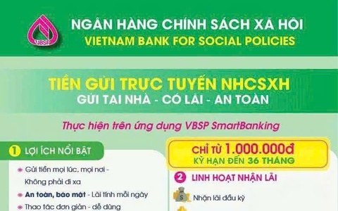 GỬI TIỀN TRỰC TUYẾN NGÂN HÀNG CHÍNH SÁCH XÃ HỘI: GỬI TẠI NHÀ – CÓ LÃI – AN TOÀN