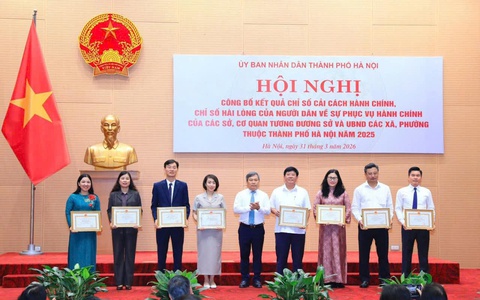 Phường Tùng Thiện dẫn đầu các xã, phường trên địa bàn thành phố về Chỉ số cải cách hành chính năm 2025