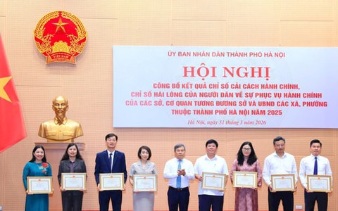 Hà Nội: Sở Nội vụ dẫn đầu Chỉ số cải cách hành chính năm 2025