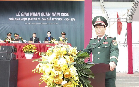BAN CHỈ HUY PHÒNG THỦ KHU VỰC 1 - SÓC SƠN LONG TRỌNG TỔ CHỨC LỄ GIAO NHẬN QUÂN NĂM 2026