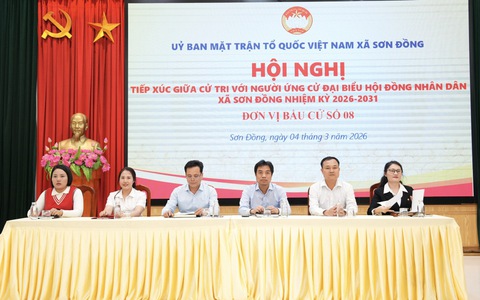 Ứng cử viên đơn vị bầu cử số 08 tiếp xúc cử tri và vận động bầu cử đại biểu HĐND xã Sơn Đồng nhiệm kỳ 2026 – 2031