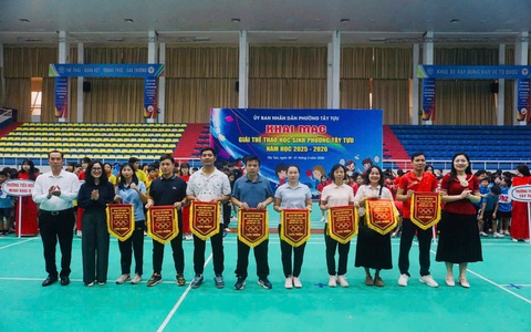Gần 200 học sinh phường Tây Tựu tranh tài tại Giải thể dục thể thao học sinh năm học 2025 - 2026