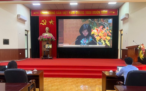 Tổ chức hội nghị trực tuyến toàn quốc tổng kết công tác bầu cử nhiệm kỳ 2026–2031 tại điểm cầu xã Ngọc Hồi