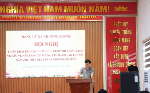 Chương Dương phát động Cuộc thi chính luận bảo vệ nền tảng tư tưởng của Đảng