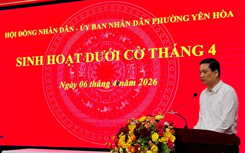Chủ tịch HĐND phường Yên Hòa quyết liệt trong chỉ đạo thực hiện các nhiệm vụ trọng tâm tháng 4/2026