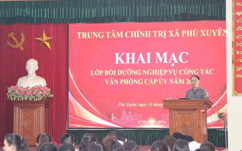 Lớp bồi dưỡng nghiệp vụ công tác Văn phòng cấp uỷ năm 2026