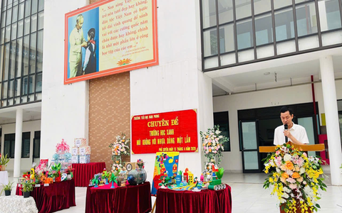 Ngành Giáo dục xã Phú Xuyên chung tay giảm thiểu rác thải nhựa xây dựng trường học xanh