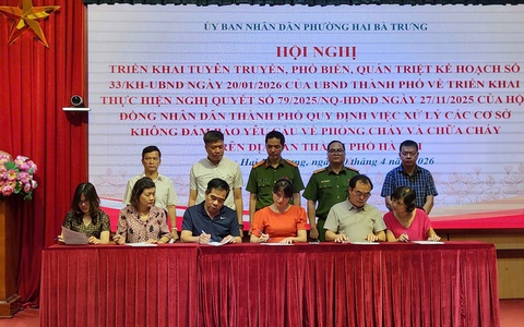 Quyết liệt xử lý cơ sở không đảm bảo PCCC: Phường Hai Bà Trưng “siết chặt” kỷ cương theo Kế hoạch số 33/KH-UBND ngày 20/01/2026 của UBND Thành phố Hà Nội