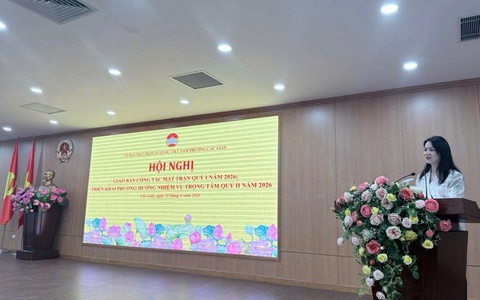 ỦY BAN MTTQ VIỆT NAM PHƯỜNG CẦU GIẤY TỔ CHỨC HỘI NGHỊ GIAO BAN CÔNG TÁC MẶT TRẬN QUÝ I, TRIỂN KHAI NHIỆM VỤ TRỌNG TÂM QUÝ II NĂM 2026