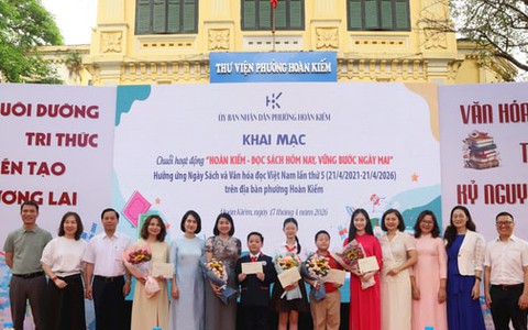 Đa dạng hoạt động hưởng ứng Ngày Sách và Văn hóa đọc Việt Nam tại phường Hoàn Kiếm