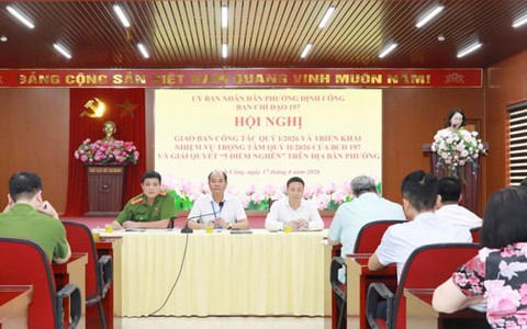 Định Công tập trung tháo gỡ “5 điểm nghẽn”, nâng cao hiệu quả quản lý đô thị