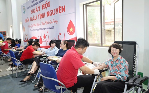 Phường Tùng Thiện tổ chức ngày hội hiến máu tình nguyện năm 2026